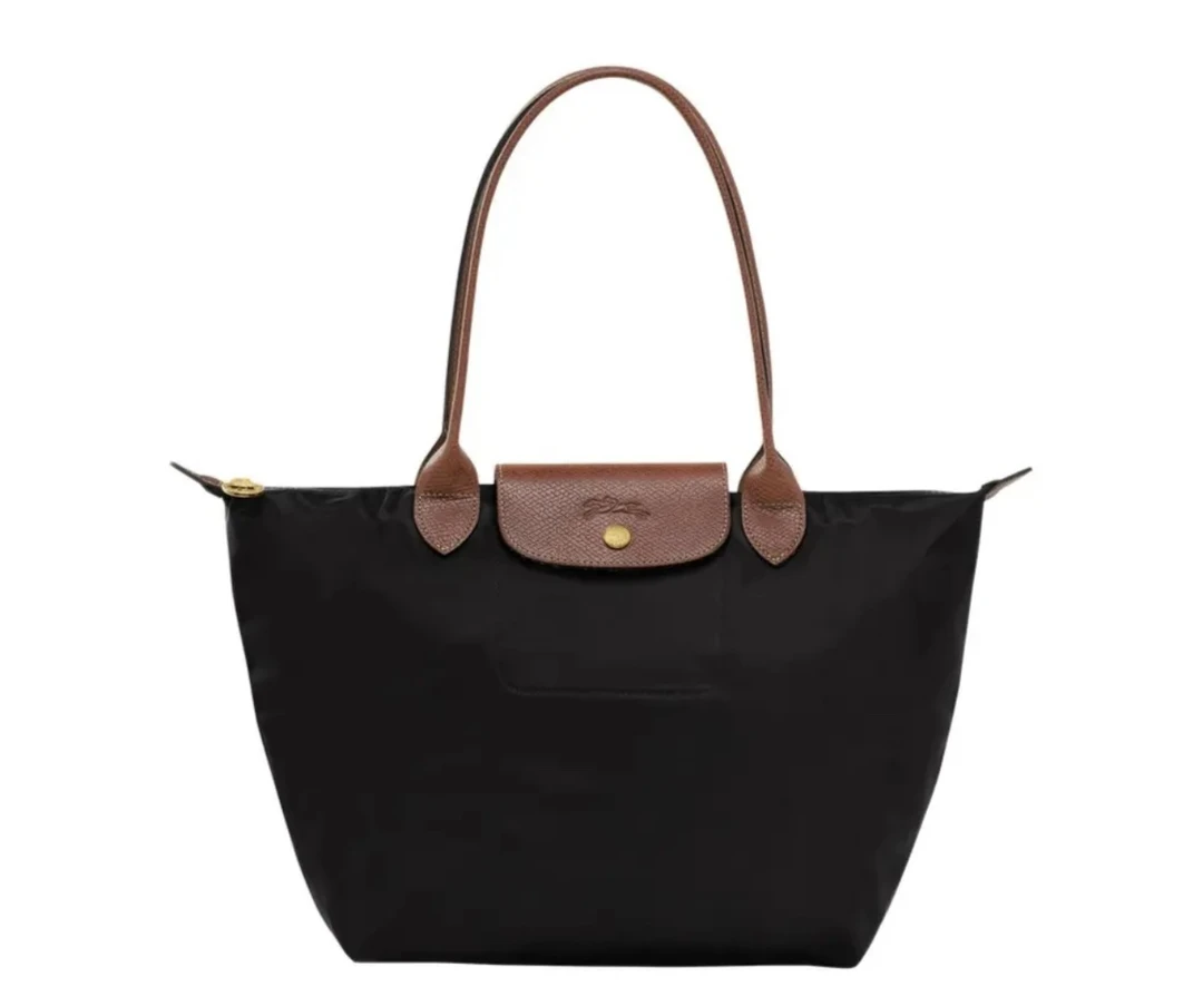 全新未使用  珑骧百搭款黑色大托特单肩包底长30