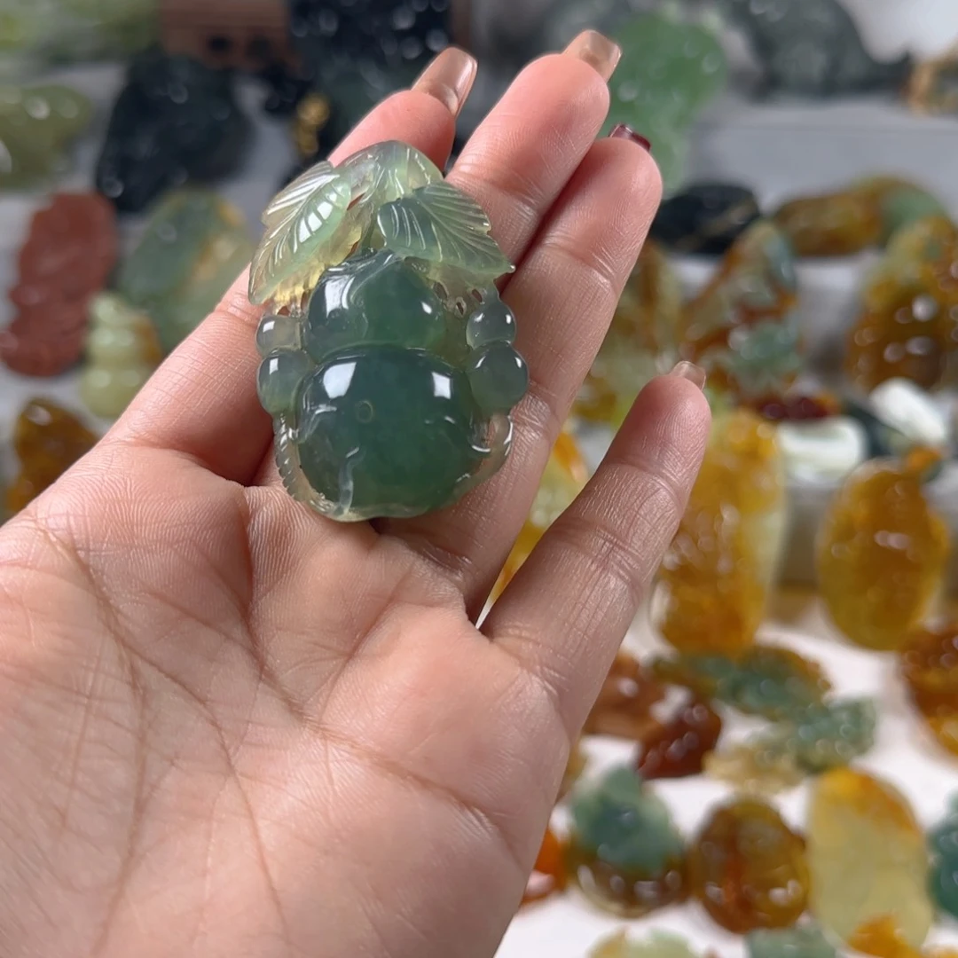 蛇纹石玉颈饰未镶嵌悦*多样性发货