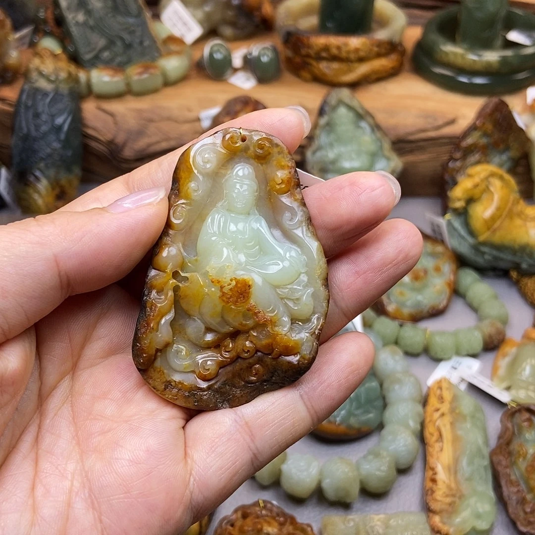 健****未镶嵌岫岩河磨玉（透闪石质玉）珠宝奇石