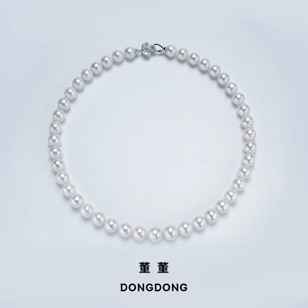 DDX702【董董】淡水AK白风灵珍珠项链/8.3-9.3mm/S925