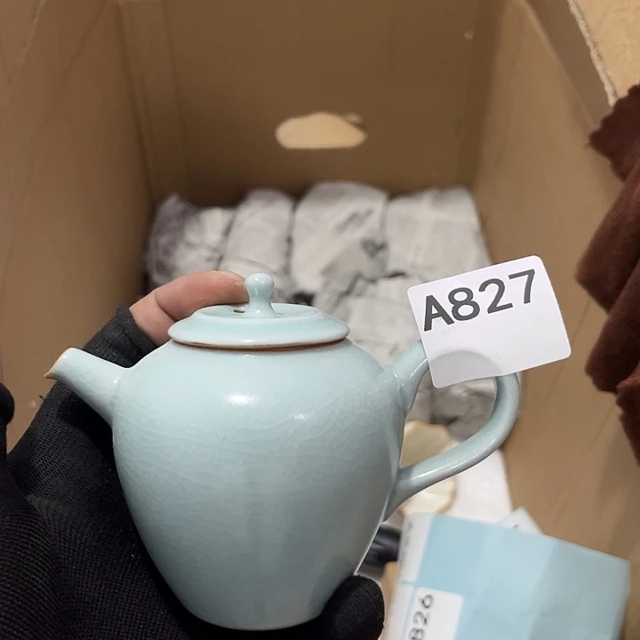 瓷片茶摆件工艺品摆件666
