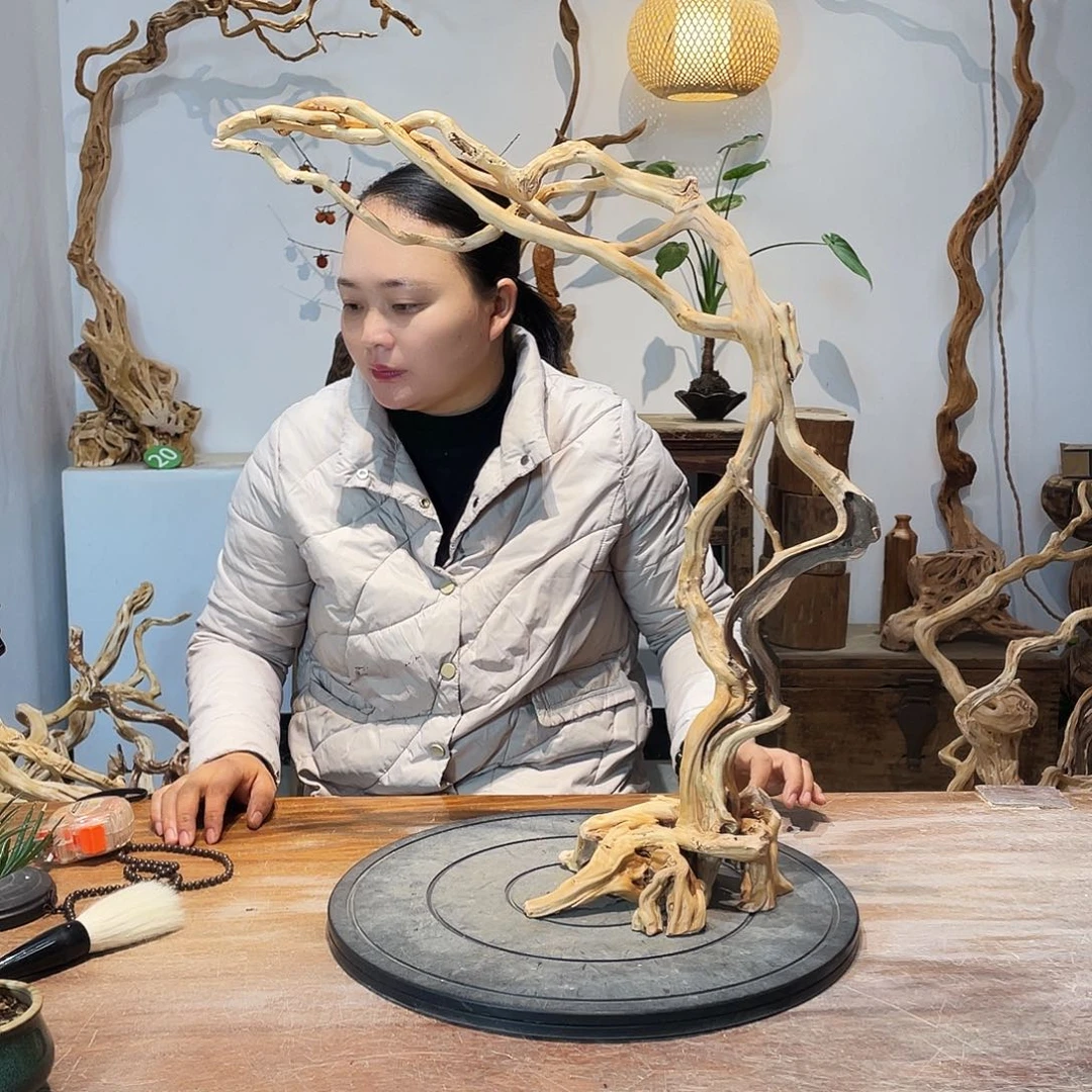 ****瘦天然根雕陶制艺术品