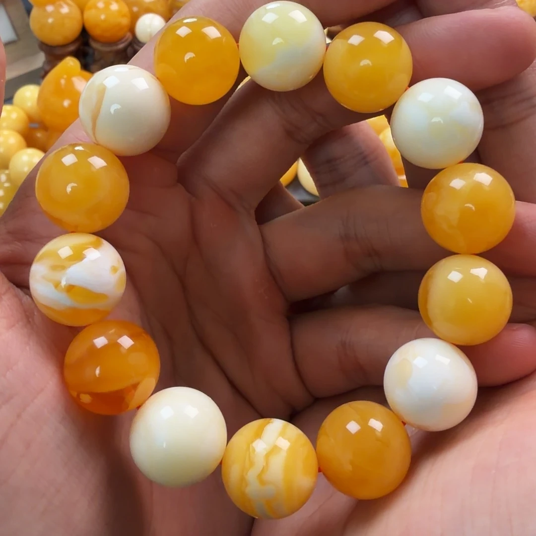 琥珀未镶嵌珠宝奇石15mm