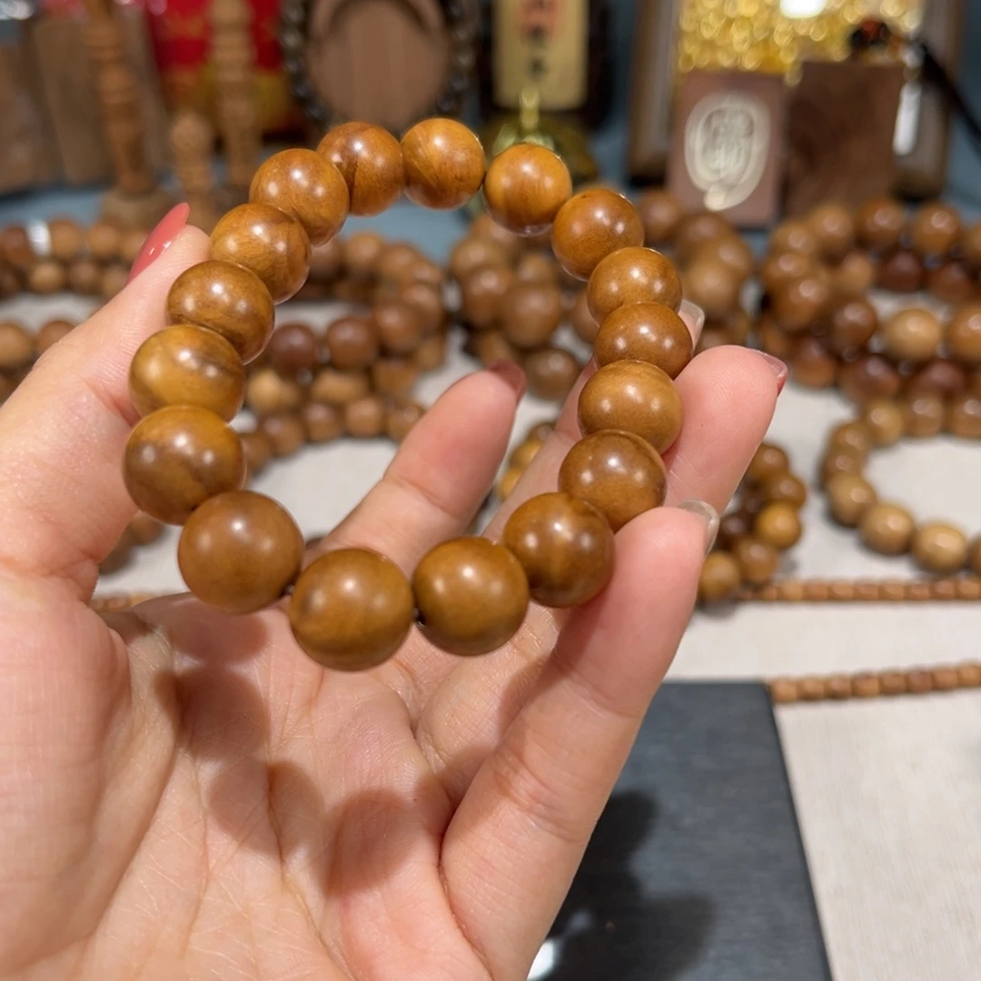 心***聊手串/手链檀香木留疤花1.2单圈沉水