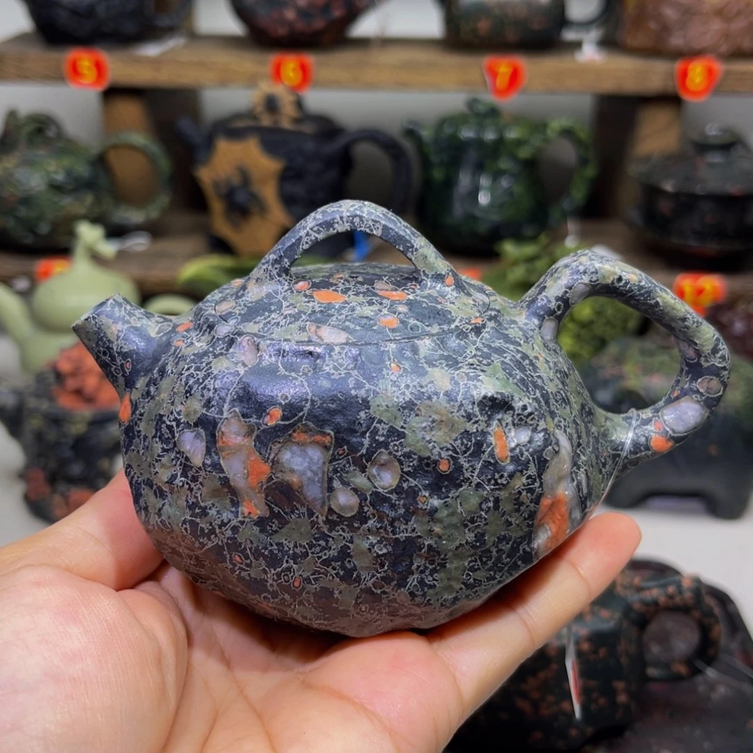 梅花石安山玉福泉壶220cc