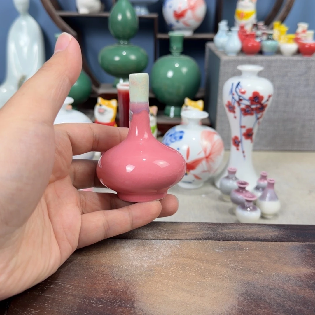 陶瓷手工小花器摆件