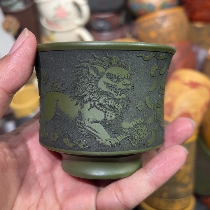 紫砂茶杯宜兴紫砂主人杯