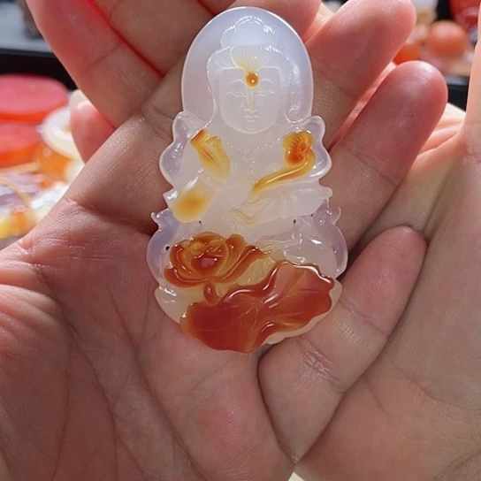 玛瑙/玉髓颈饰未镶嵌喜*