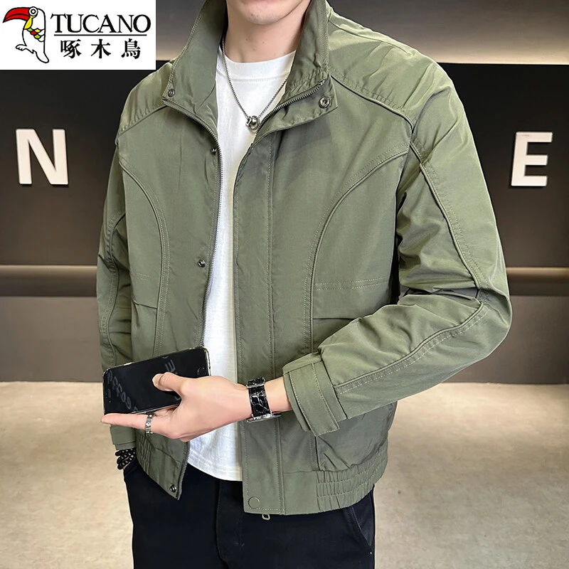 TUCANO/啄木鳥男装春装青年韩版工装立领夹克工装男士休闲外套潮