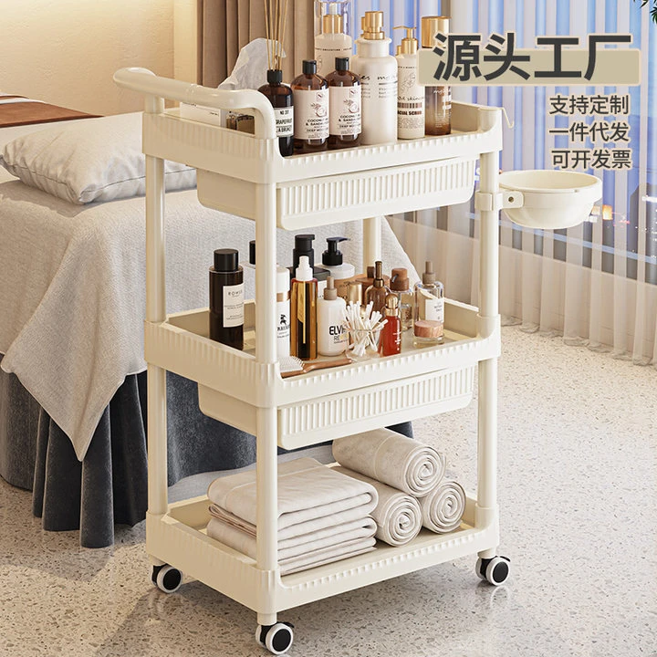 美容院仪器手推车护理工具专用小推车多功能移动美甲美睫置物架