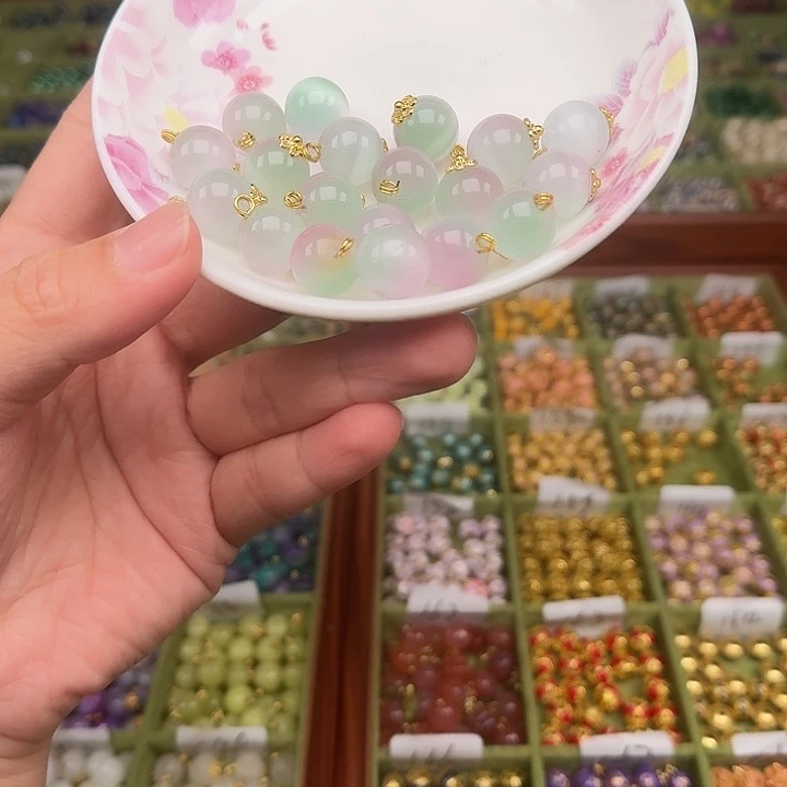 珐琅非遗传承手工圆珠扣