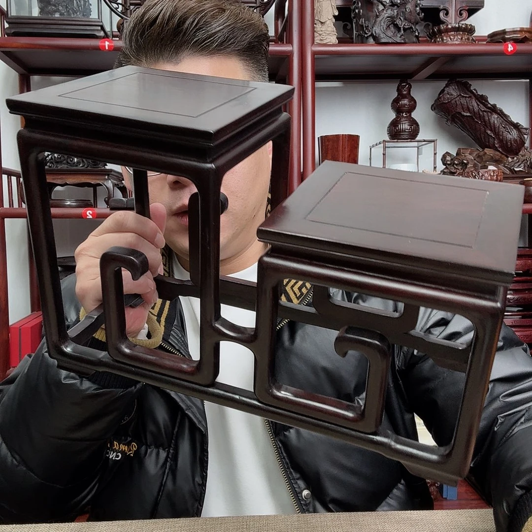 红酸枝工艺品底座