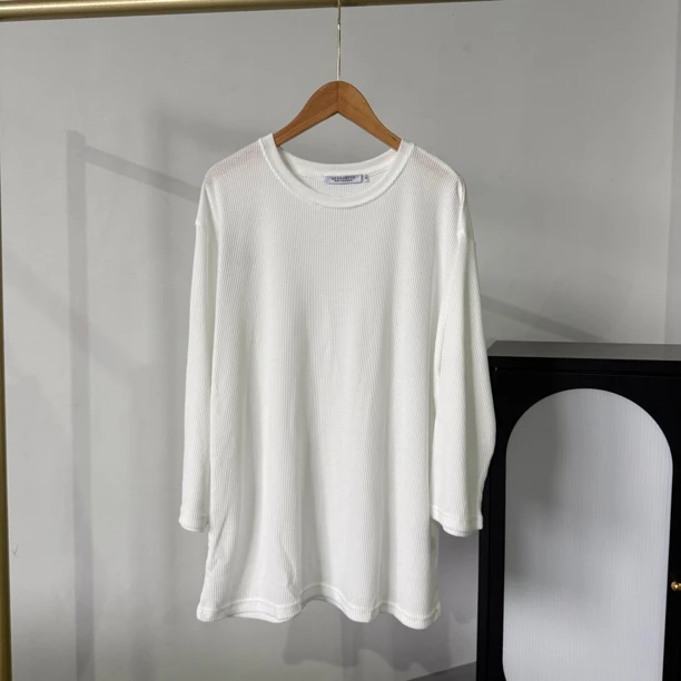 5771白色圆领百搭时尚半袖T恤