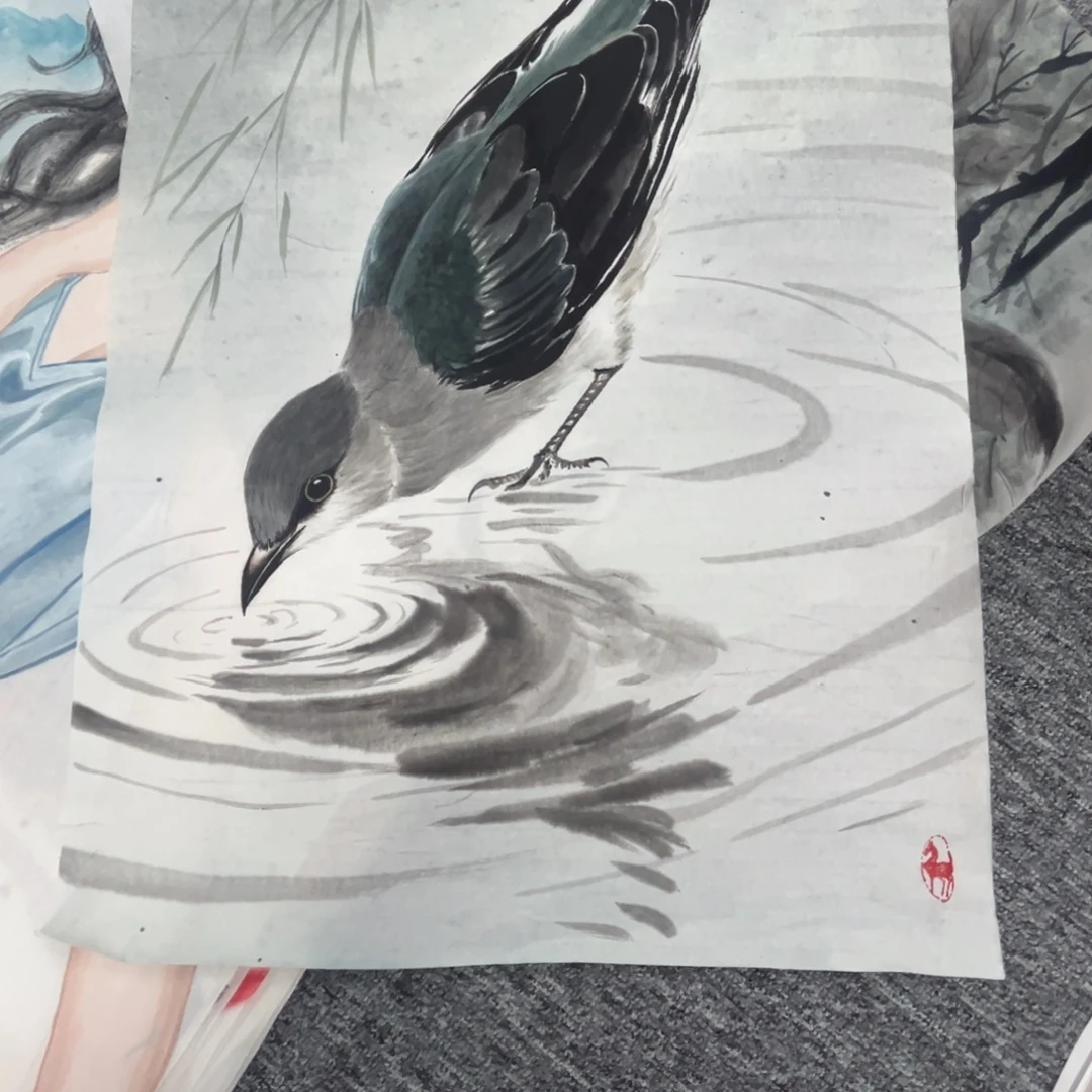 八***福国画绘画作品多次参加