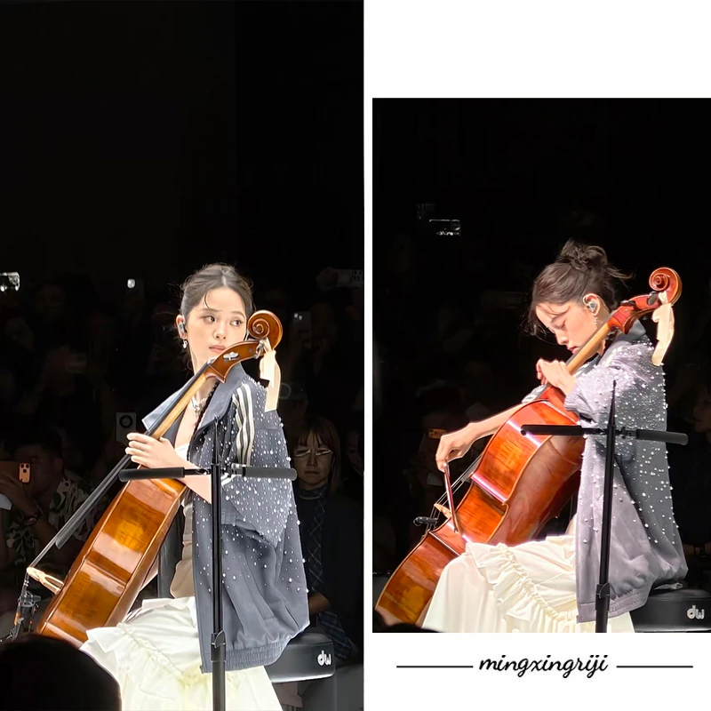 【重工满天星钉珠】欧阳娜娜同款外套女2025秋冬新款宽松百搭夹克