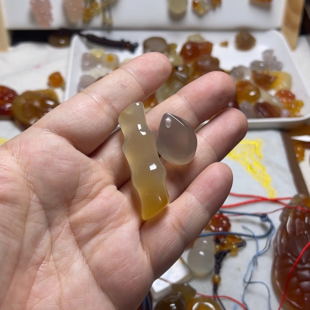 静***J玛瑙/玉髓未镶嵌颈饰0013