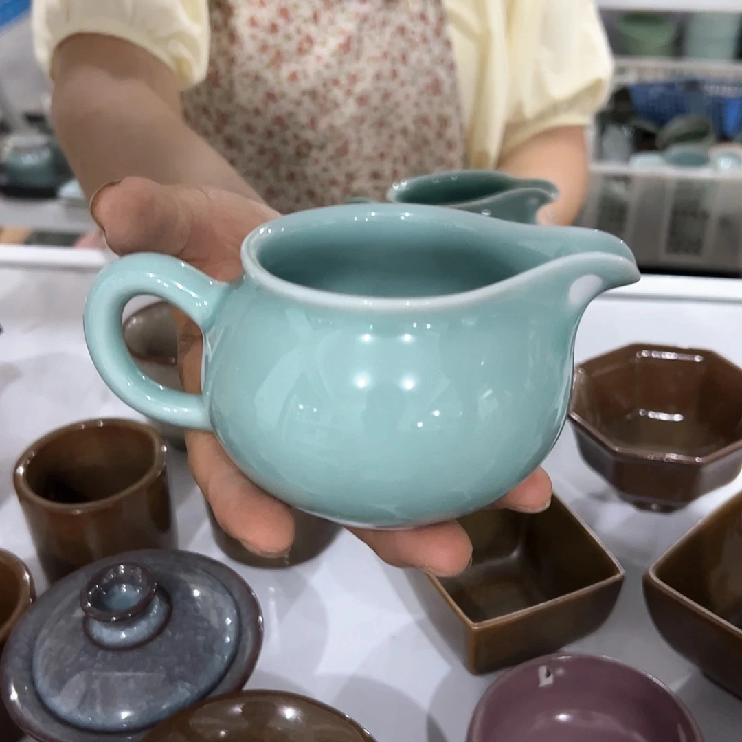 龙泉云间青瓷小米茶器