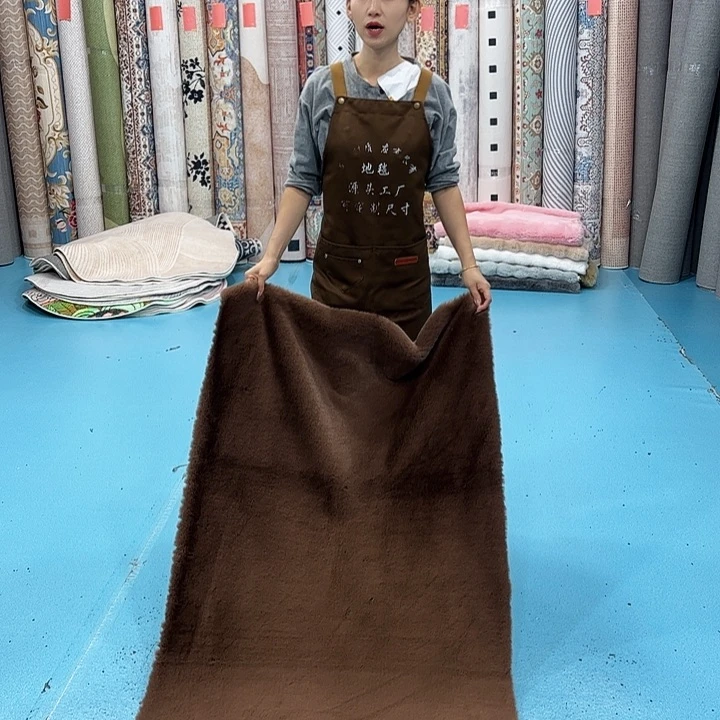 混纺80×180仿兔毛麂皮绒特价底尺寸误差正负1-3厘米