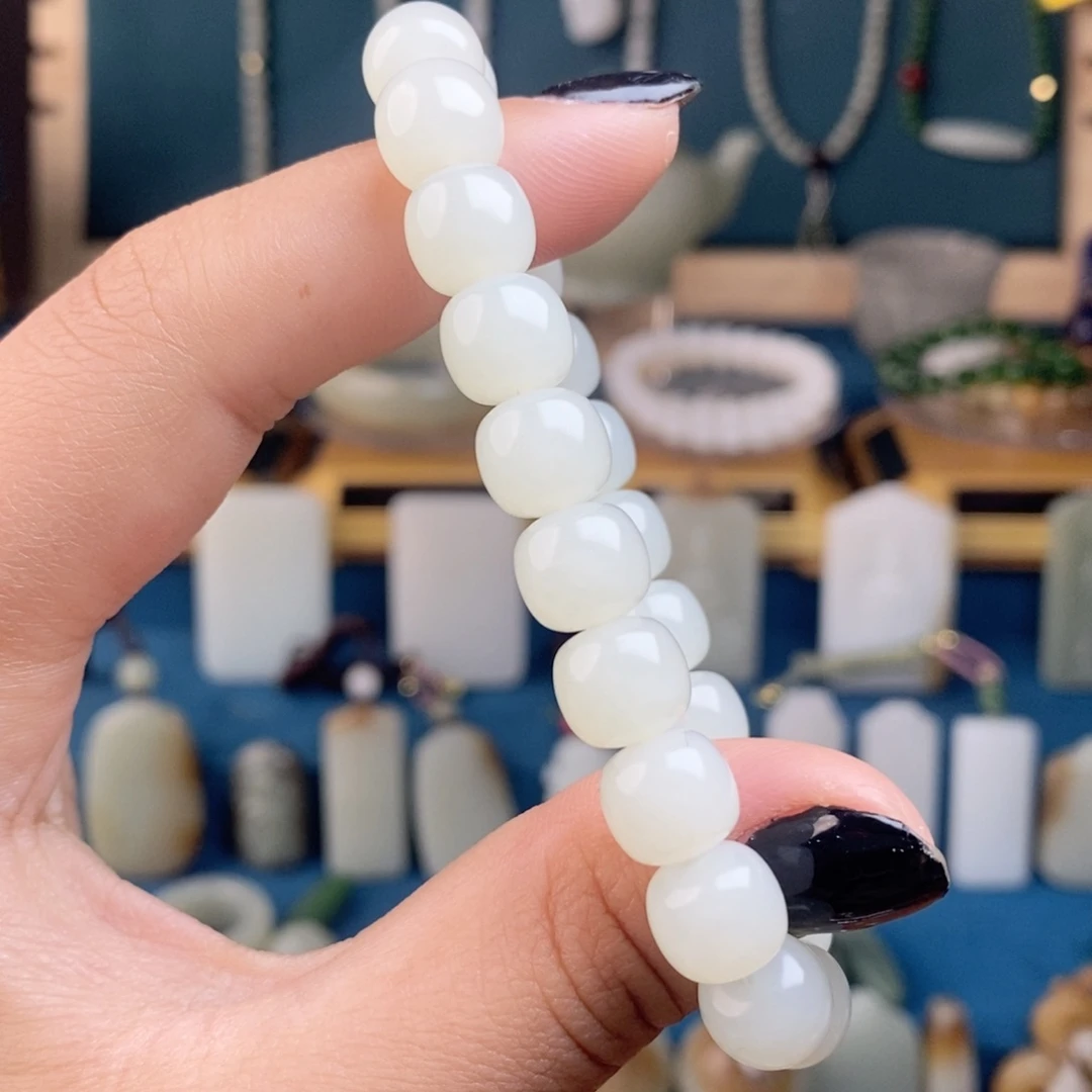 和田玉（糖玉）手链未镶嵌芸*