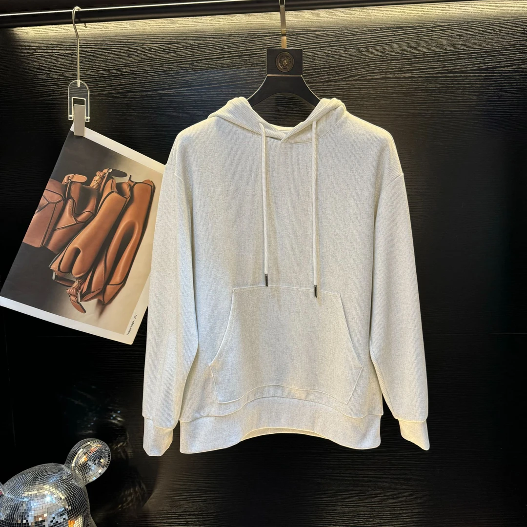 255【白月光-白烟灰】新款高定经典百搭时尚款连帽卫衣