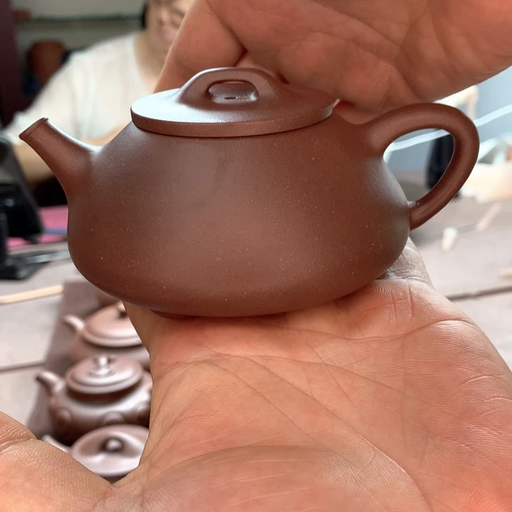 茶壶紫砂心舟石瓢,底槽清容量180cc