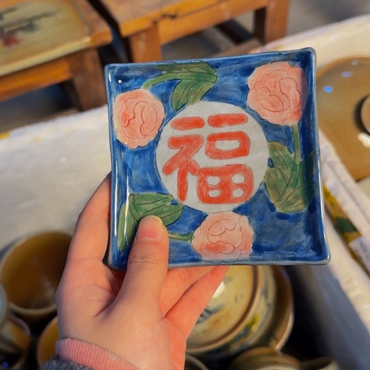 瓷片景德镇陶瓷手工手绘