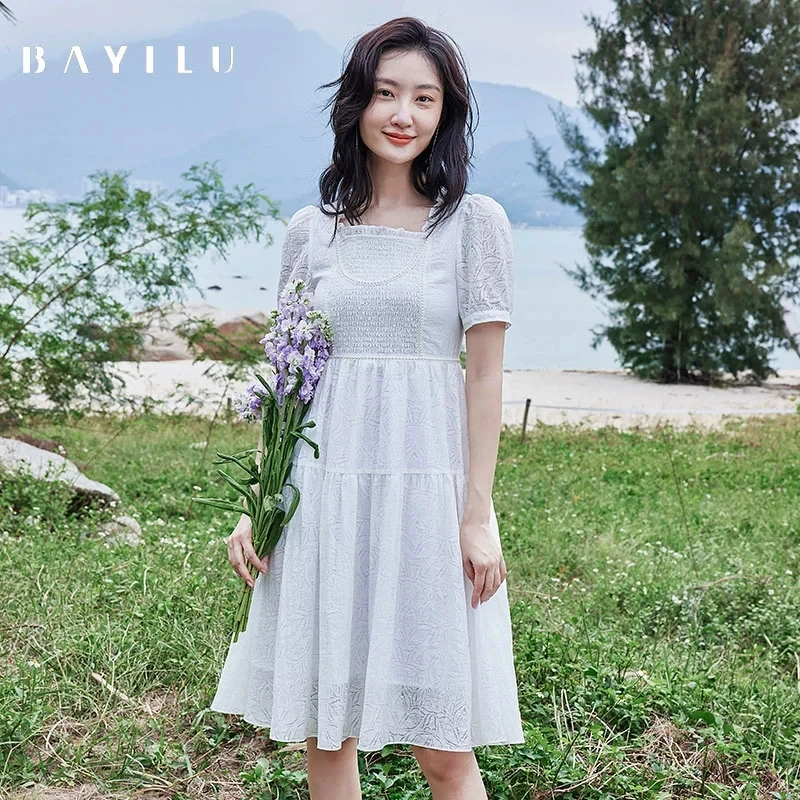 【云云】芭依璐女装夏季新款时尚连衣裙81L7024-1