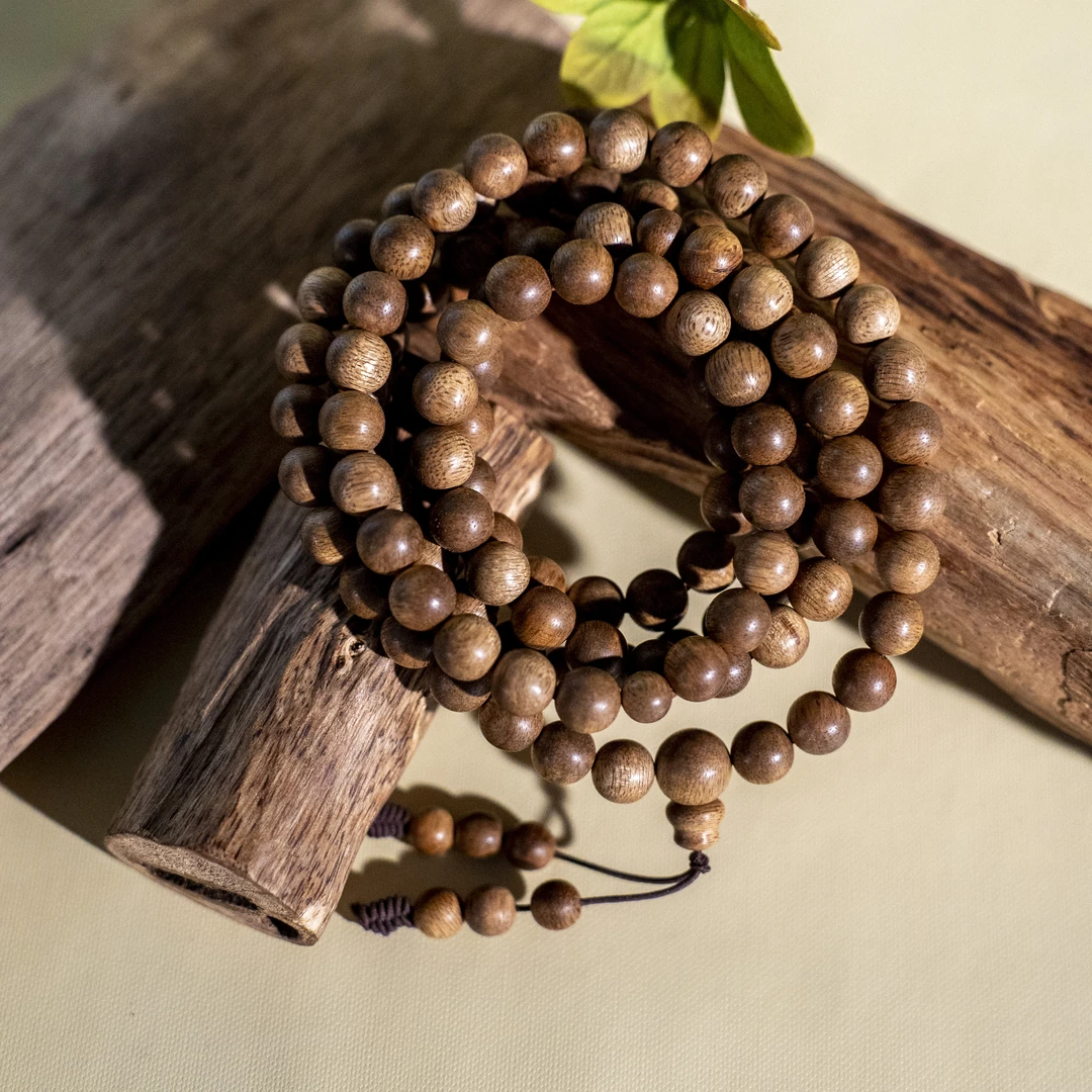 沉香【江苏工美专属】天然野正区马泥涝奶香多圈沉香手串-571*0925