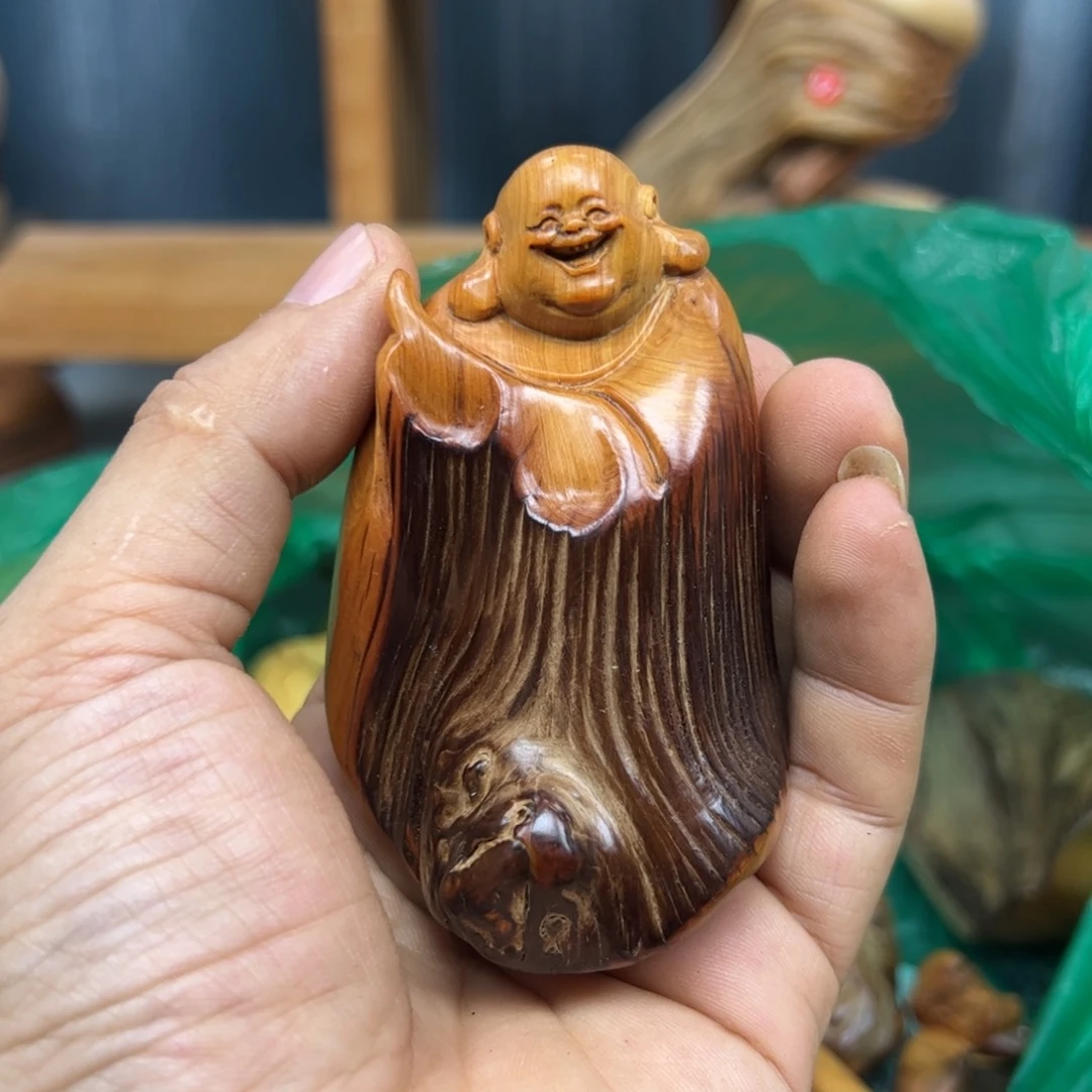 木崖柏木摆件手把件