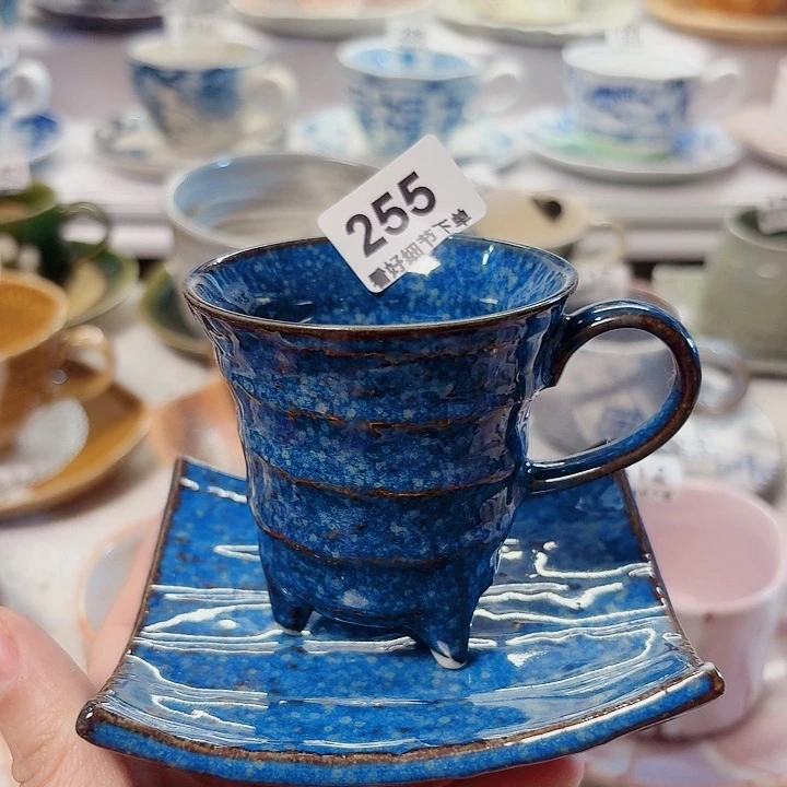 瓷片一套漂亮的咖啡杯