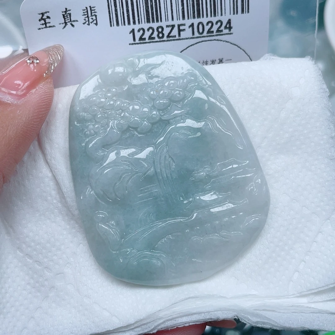 翡翠未镶嵌吊坠(不含链)