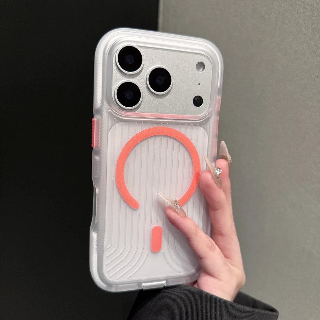 防滑瓦楞纹适用于苹果17promax手机壳磨砂肤感超薄iPhone16ProMax