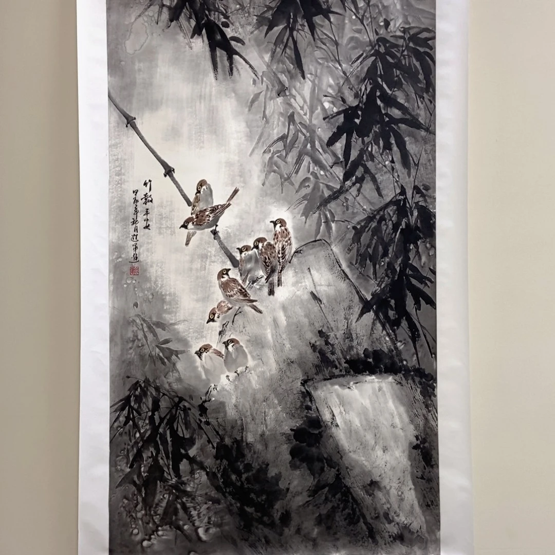 爱***亭国画文进军四尺精品佳作