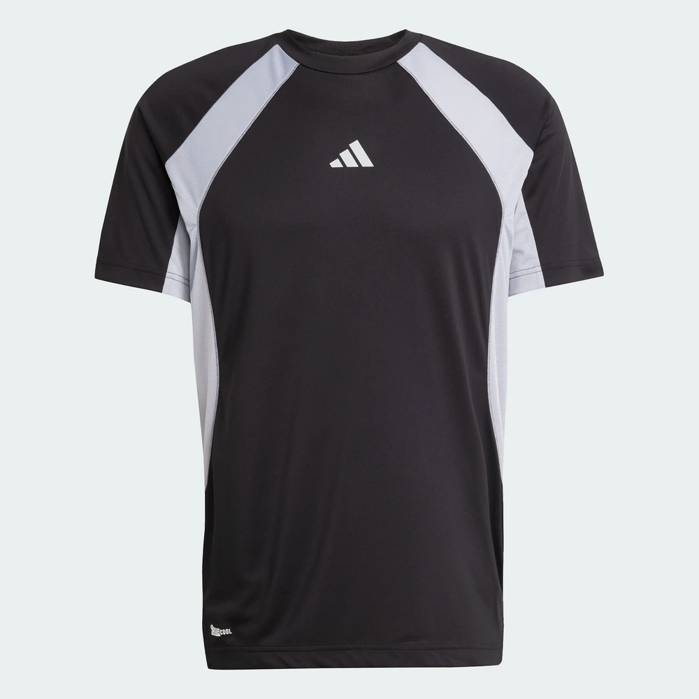 adidas阿迪达斯2025男子TECH APP TEE针织无领短T恤KB9739