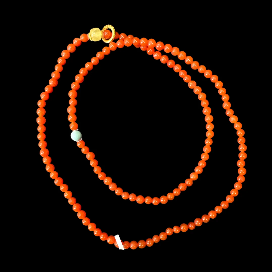 4322-南红18K手串孤品