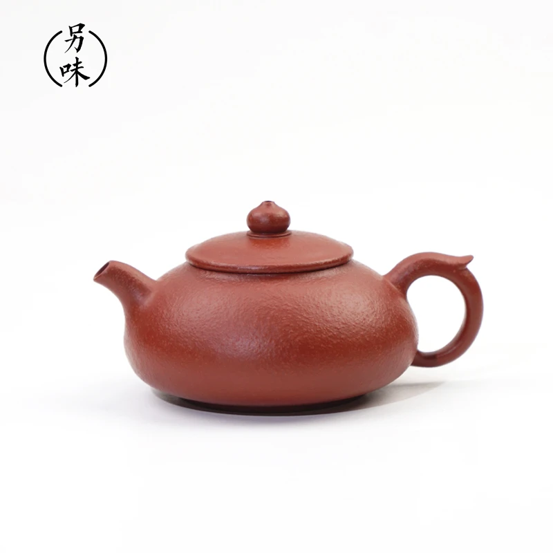 另味薄胎内推孔紫砂寒江壶林海奇潮州全手拉功夫茶茶壶鱼籽朱泥