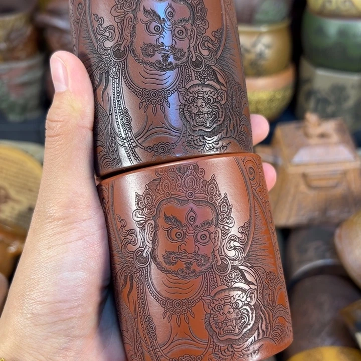 茶杯紫砂宜兴紫杯子