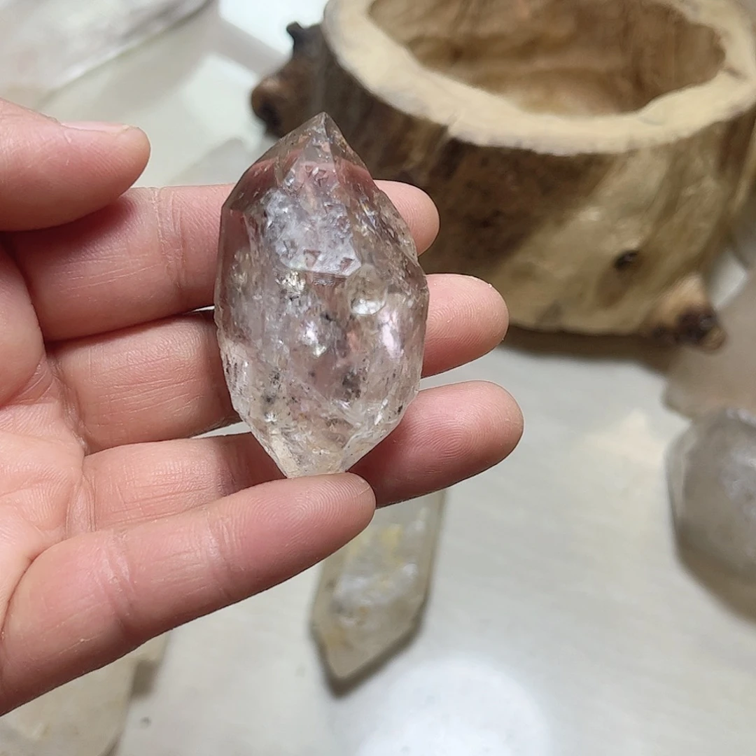 水晶天然水晶原石未镶嵌柠***肉