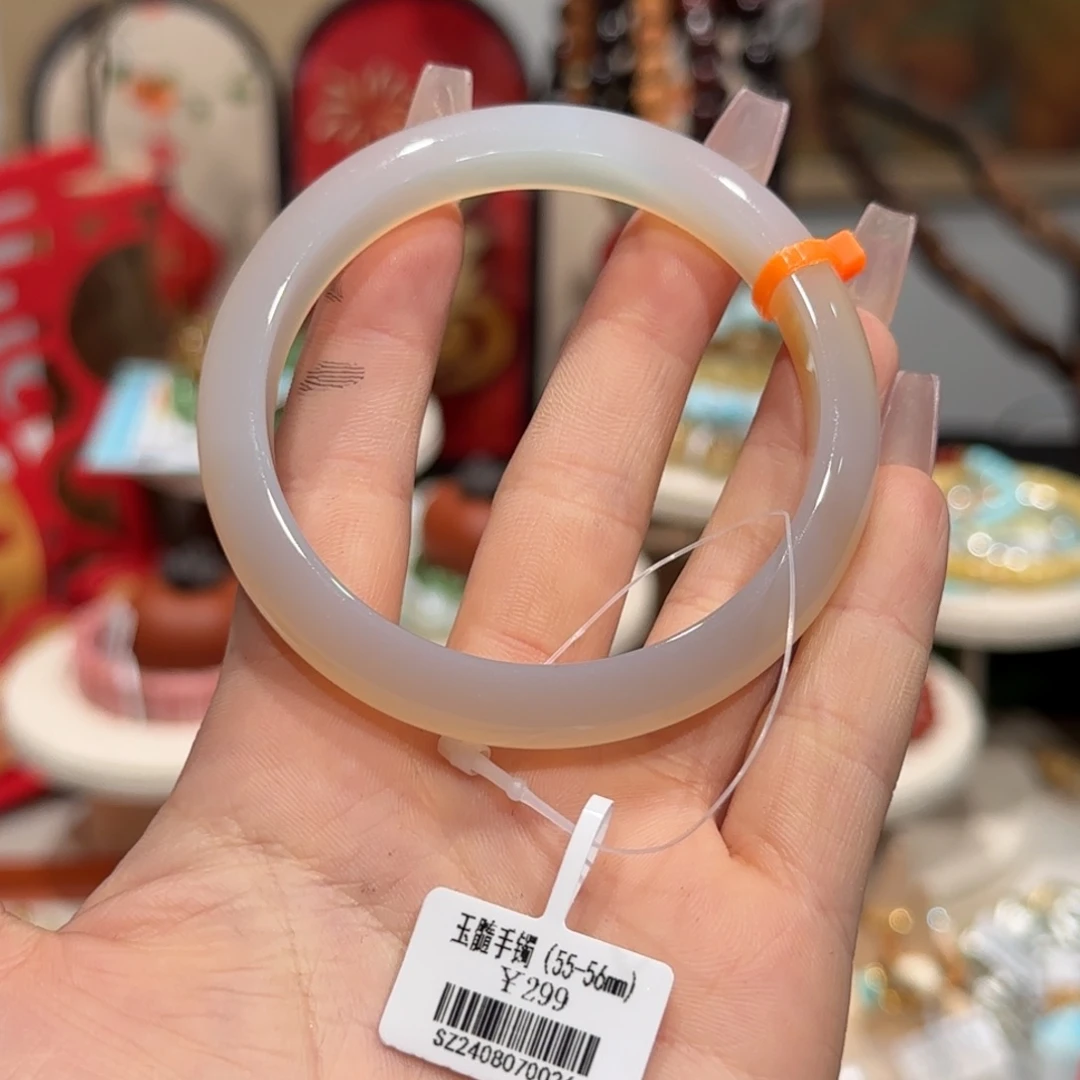 石英质玉手镯未镶嵌5号手镯55-56