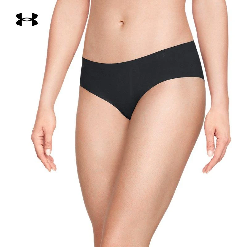 UA安德玛运动内裤女三条装2025新款黑色健身透气运动内衣1325616