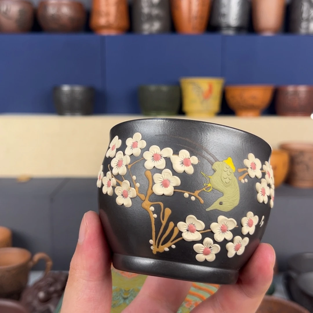 紫砂茶杯紫砂杯 手工制作