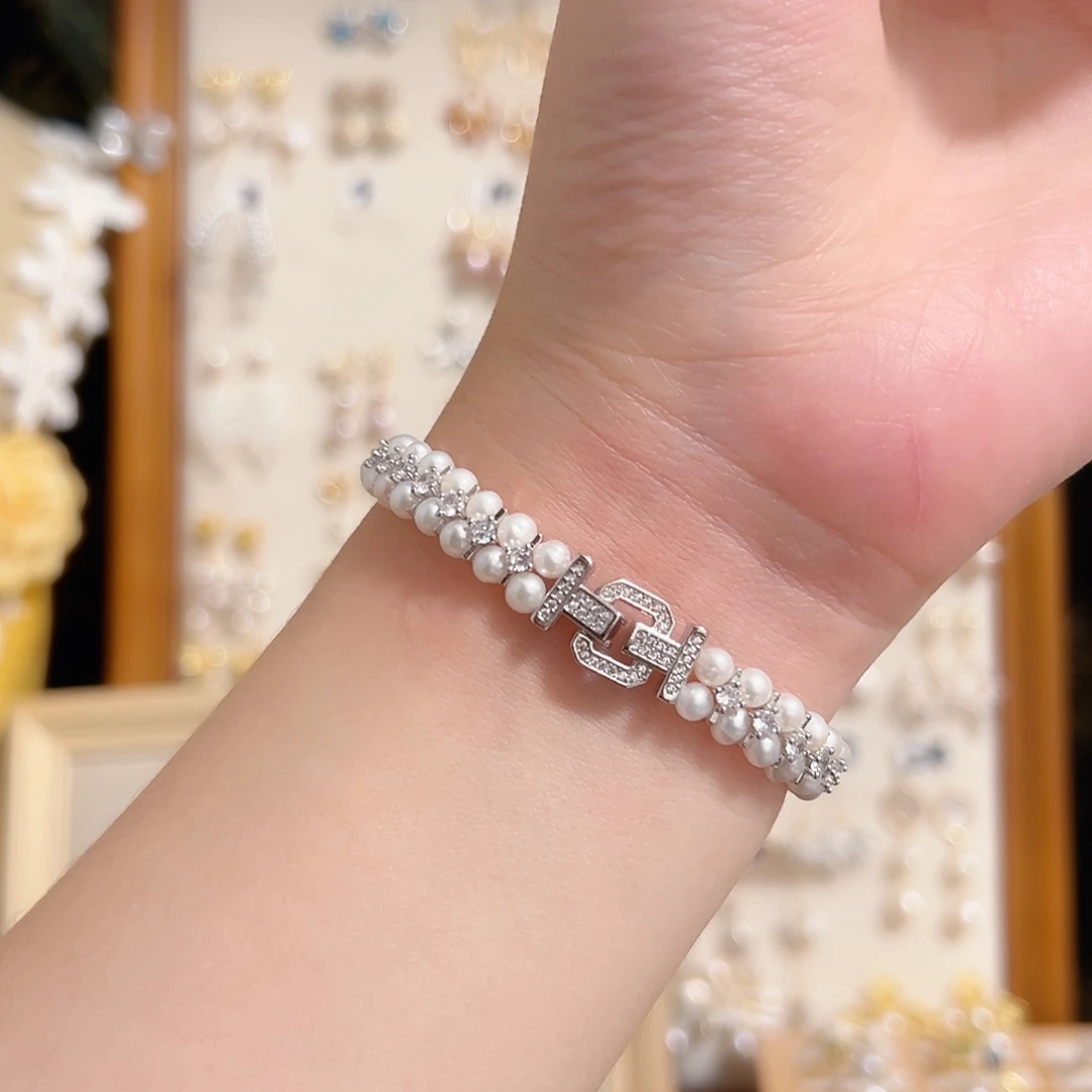 淡水珍珠原创作品银S925镶嵌