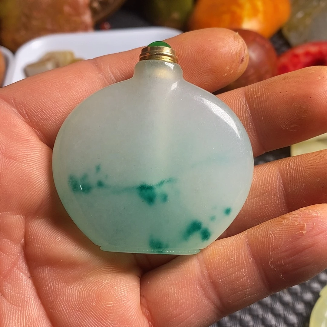 蛇纹石玉合金颈饰