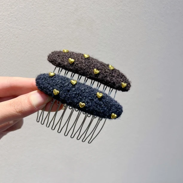 素款复古风日韩女韩式秋冬发卡发夹气质刘海夹手工森系千金风法式