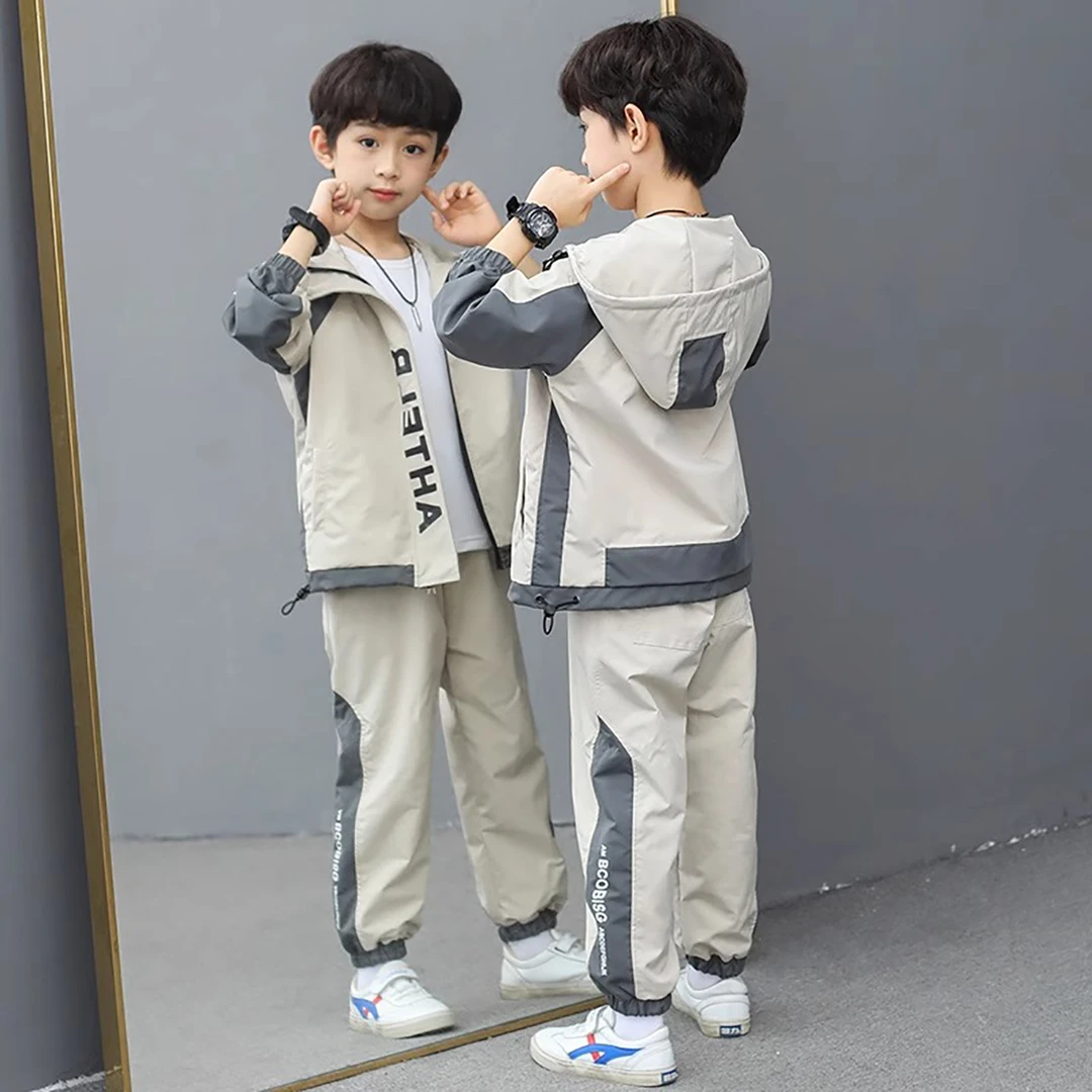 MK&DK男童秋款套装2025新款洋气儿童秋季男孩运动潮童装帅气秋装