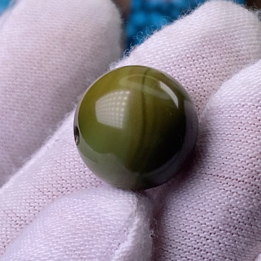 未镶嵌绿松石珠宝奇石14.7mm