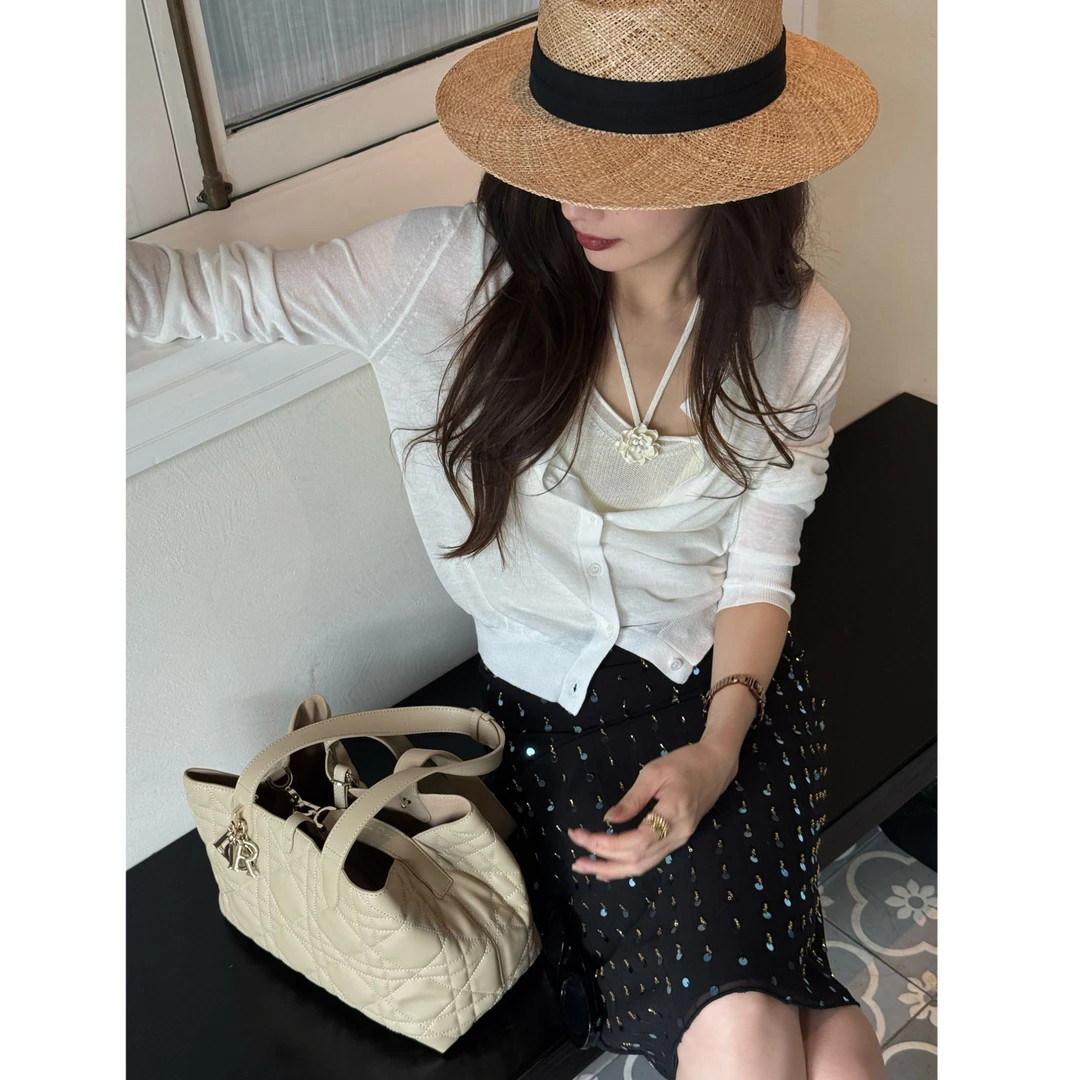 AILUO/艾珞芝芝【奶油方糖】天丝汉麻休闲简约风轻薄短款开衫外套