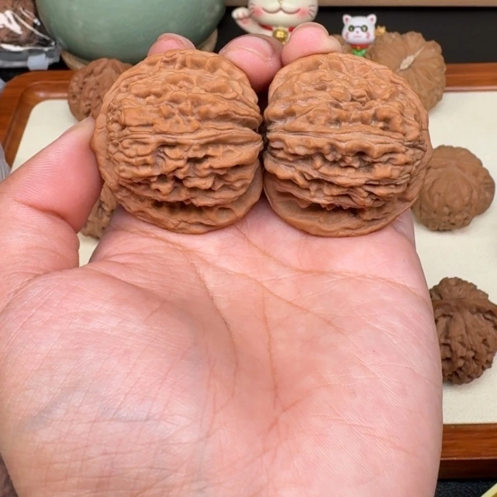 南***武文玩核桃把件全品四座楼41