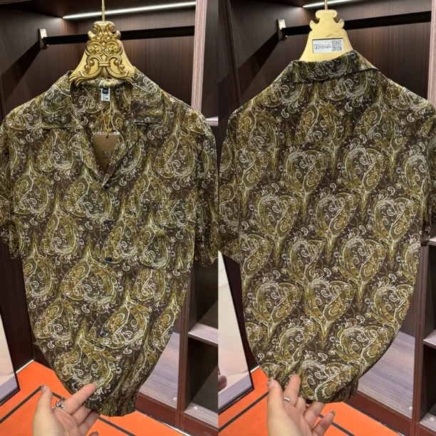 「星漓轻奢出品」8101/XINGLI2025/高端欧货短袖印花衬衫