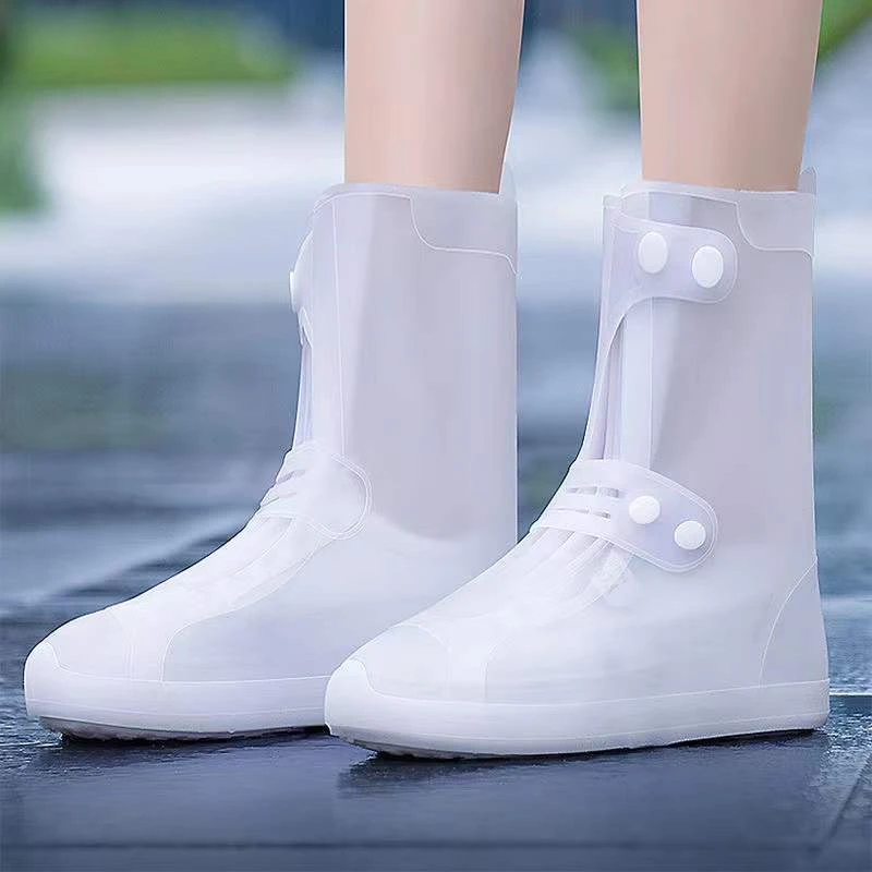 旗旺 硅胶防滑雨鞋鞋套男女款防雨鞋套外穿雨靴套加厚耐磨雨鞋套